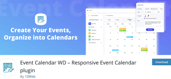 Event Calendar Wd Plugin