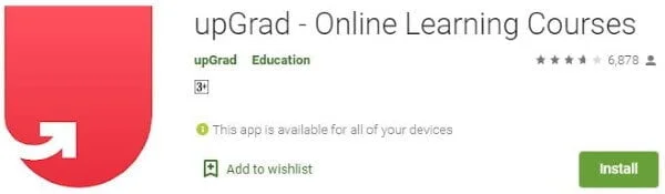 Android App of UpGrad Learning Platform