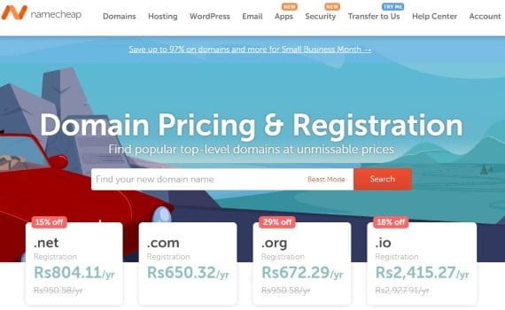 NameCheap Domain Offer