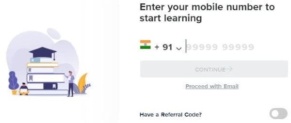 Registration of UpGrad Online Learning Platform in Hindi