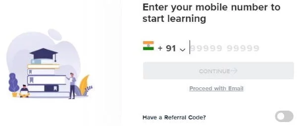 Registration of UpGrad Online Learning Platform in Hindi
