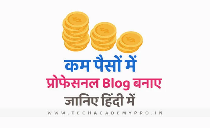 Start Professional Blog in Very Low Cost