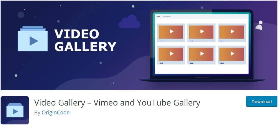 Video Gallery Vimeo and YouTube Gallery WordPress plugin