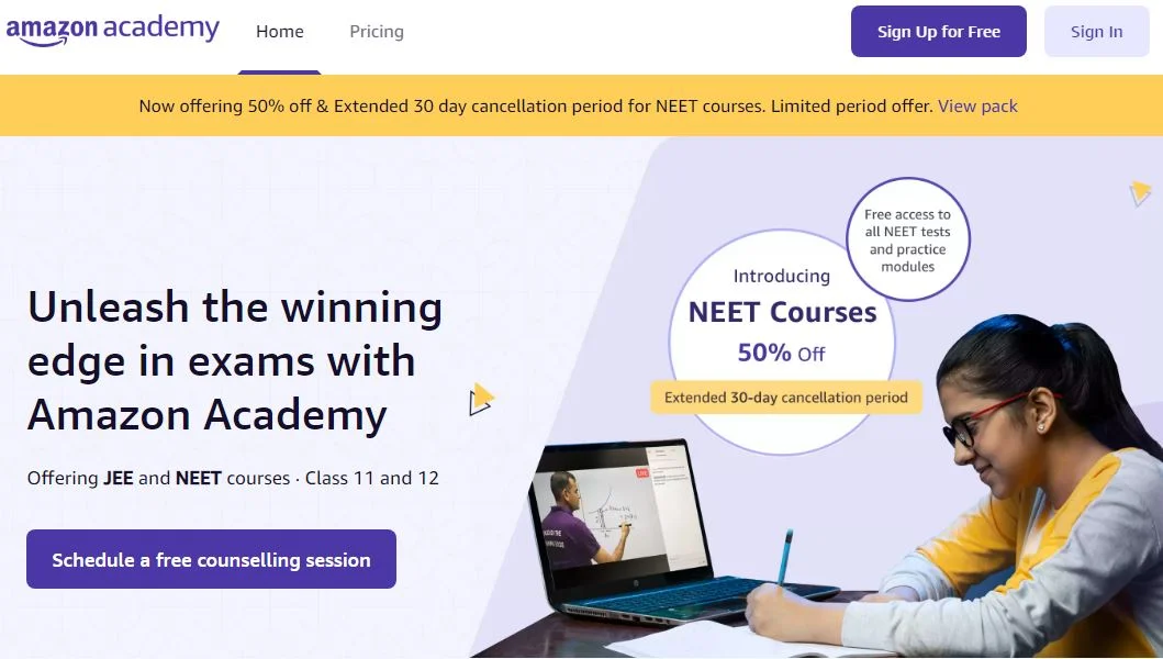 Amazon Academy Learning Portal in Hindi