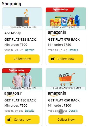 Amazon Rewards Shopping Offers