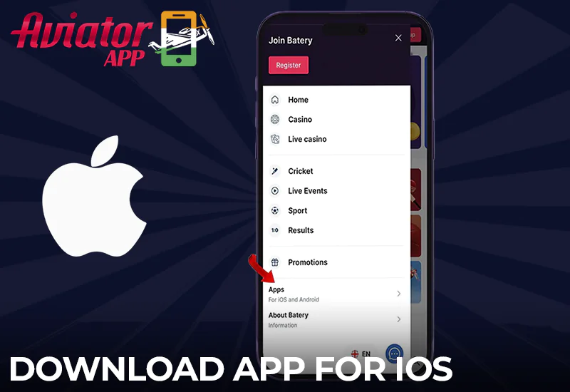 A basic guide on how to download the Batery Aviator app for iOS