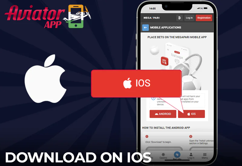 A basic guide on how to download the Megapari Aviator app for iOS